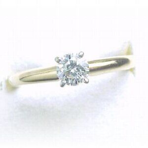 REDUCED!  14Kt Yellow Gold 1/4-Carat Solitaire Diamond Ring